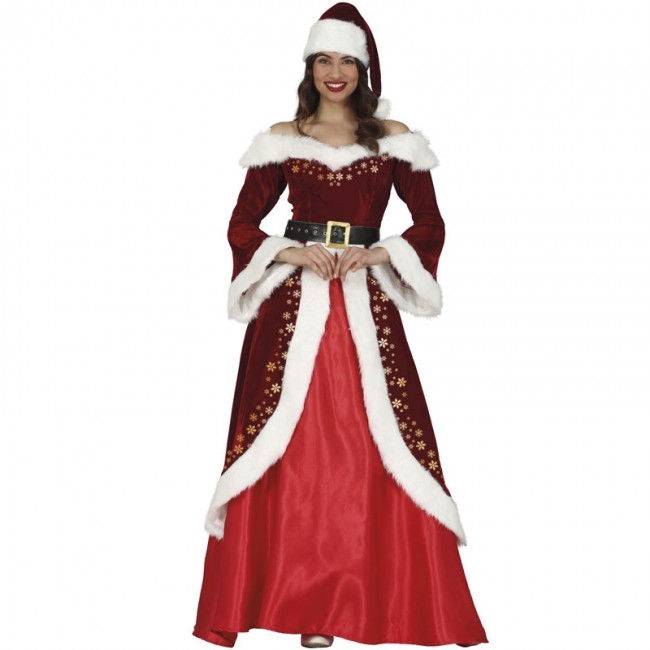 Déguisement Mère Noël de luxe femme de Noël 【Achat en ligne】