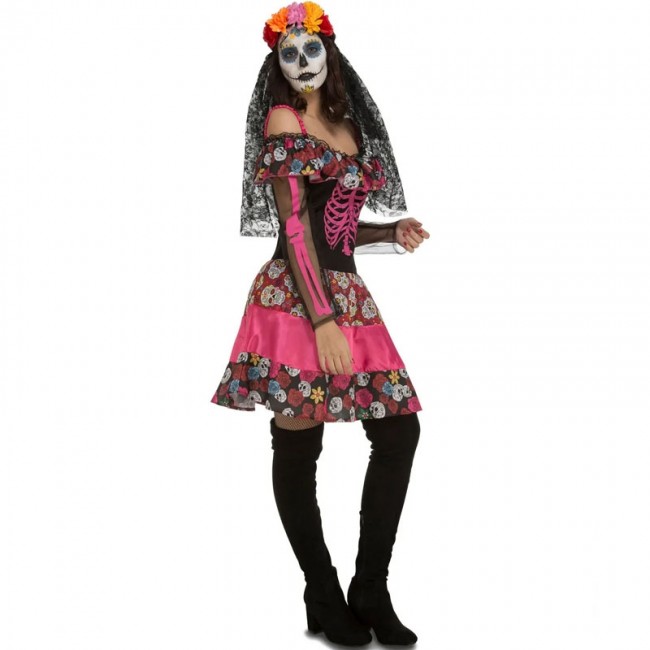 D guisement Catrina mort mexicaine pour Femme Boutique