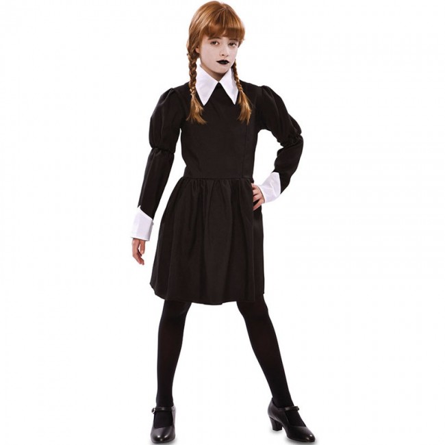 Déguisement uniforme scolaire Mercredi Addams™ enfant : Deguise-toi, achat  de Déguisements enfants