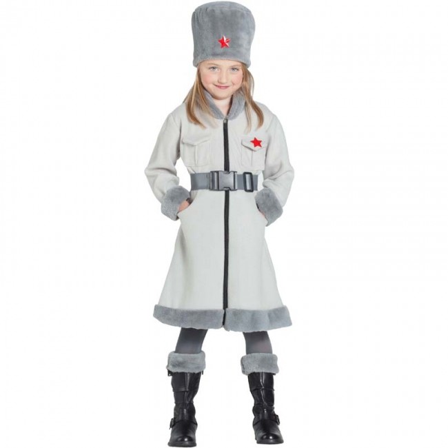 Deguisement Russe sovietique Militaire pour fille en ligne