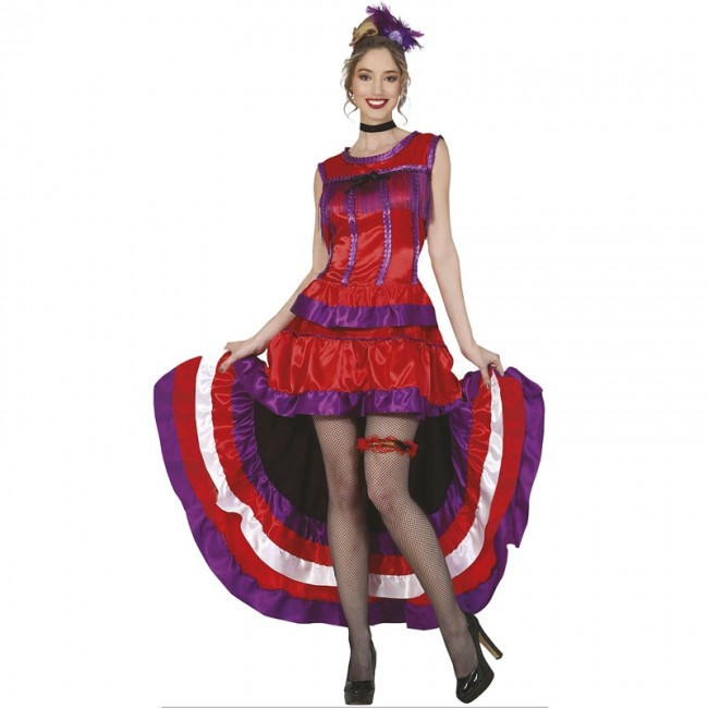 Déguisement robe cabaret rouge