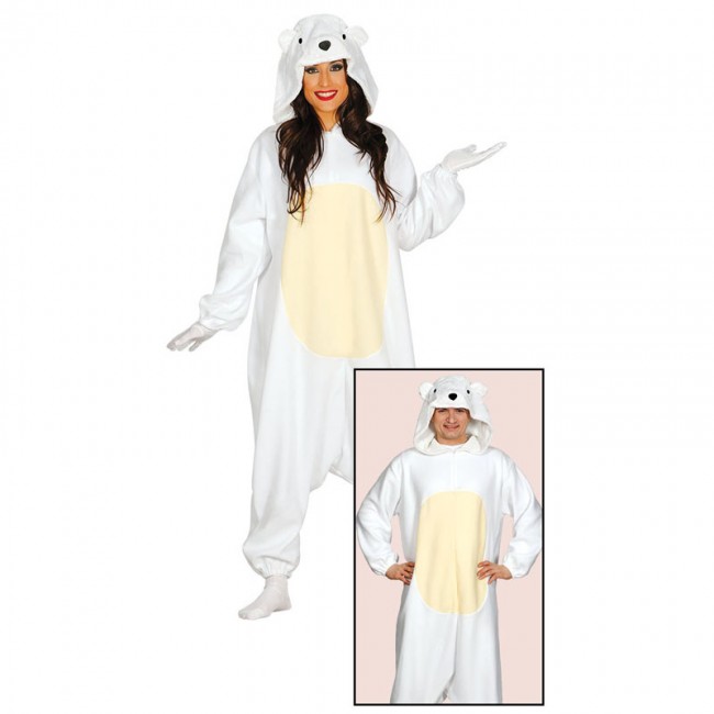 Déguisement Ours Blanc kigurumi adulte - Pyjamas onesie en ligne