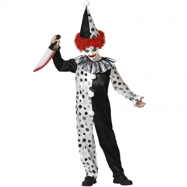 ▷ Déguisement Clown Pierrot tueur pour garçon