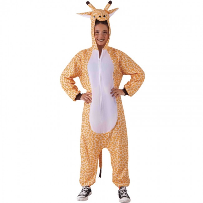 LBJR Adulte Unisexe Kigurumi Girafe Pyjama Tenue Onesie Cospaly Halloween Costume Soiree de Deguisements 