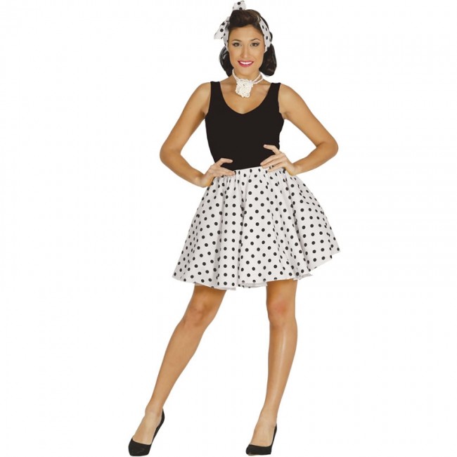 D guisement Pin Up des ann es 60 blanc pour Femme Achat en