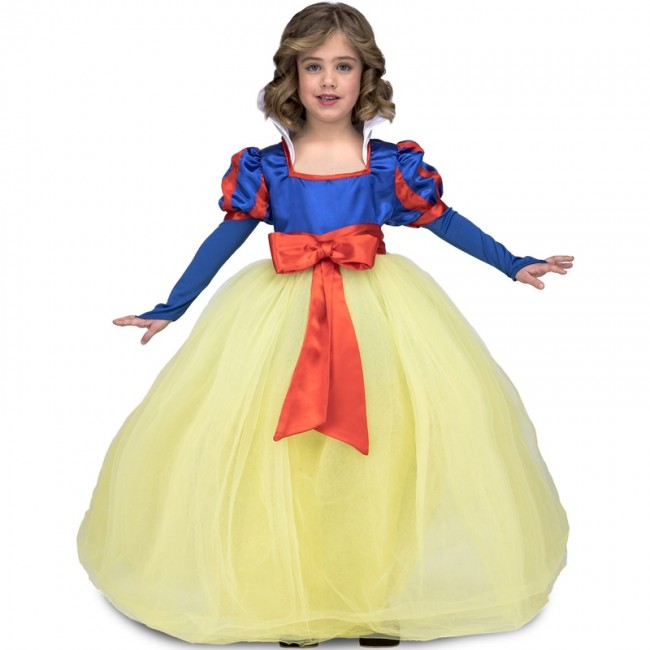 Costume Robe Blanche neige Dessin Animé Disney Enfant