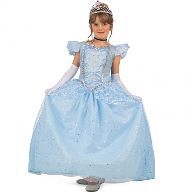 D guisement Princesse Cendrillon bleue fille