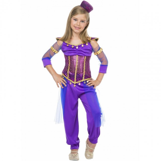 Lito Angels Petites Filles la Princesse Jasmine Habiller Costumes Danse du Ventre Halloween Déguisement Taille 3-4 Ans A 