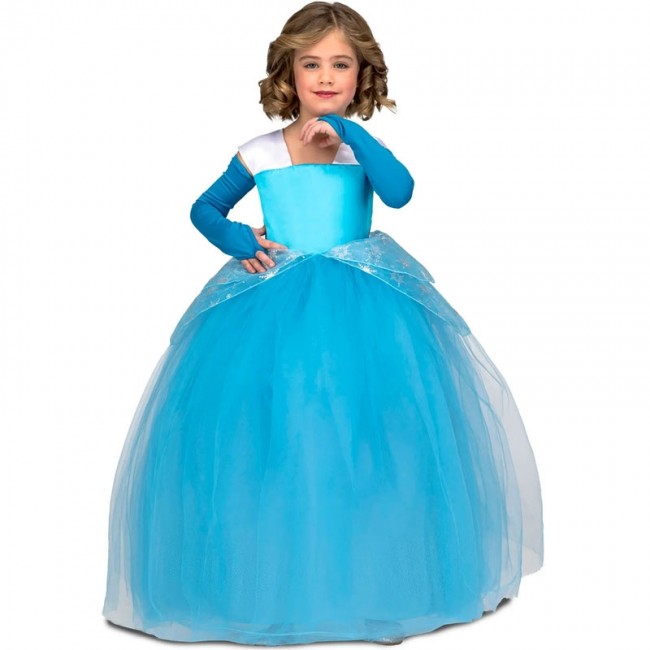 ▷ Déguisement Princesse en tutu bleu pour fille