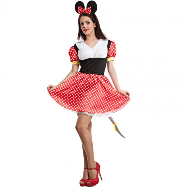 Femmes Minnie Mouse Dessin Animé Disney à Pois Animal Costume Déguisement