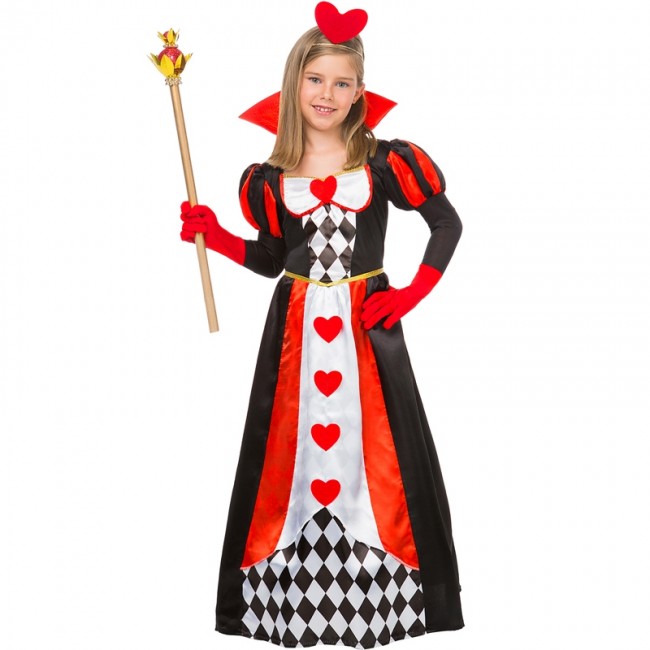 Deguisement Reine de C ur Luxe pour fille en ligne