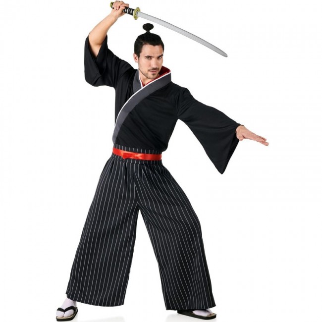 D guisement Samoura de l ancien Japon homme