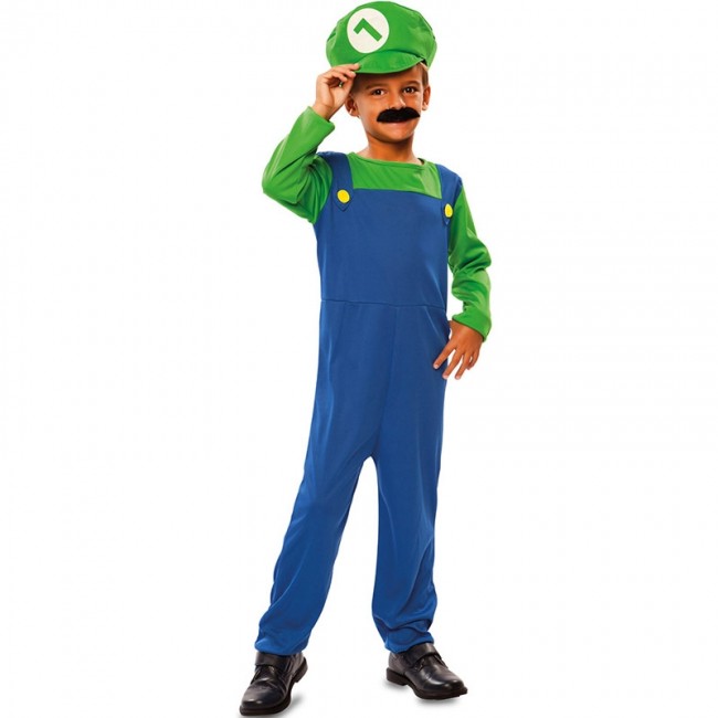 Déguisement de plombier pour femme Super Mario Bros Luigi années
