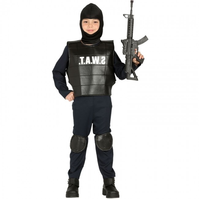 Costume d'officier SWAT pour les enfants, costume de Algeria