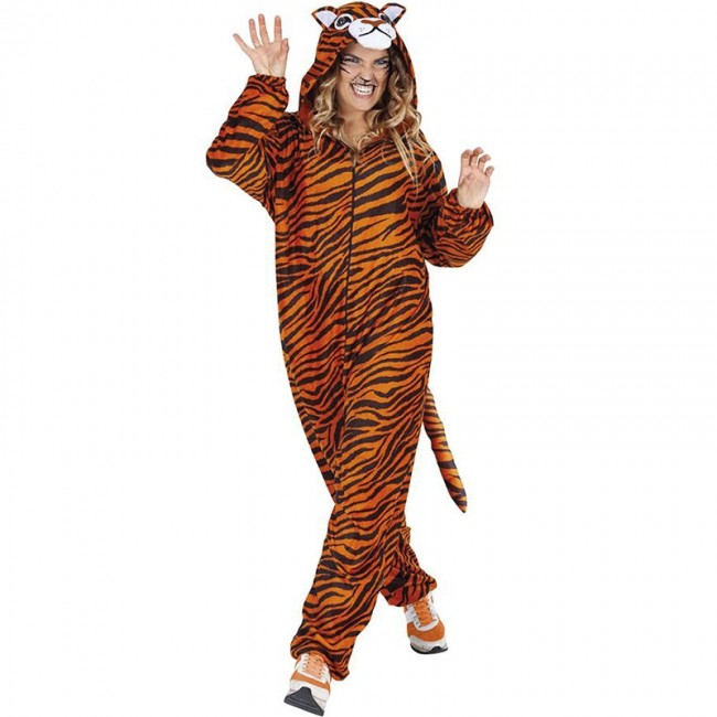 Queue de tigre en peluche, à rayures orange/noires, 21 po, accessoire de  costume à porter pour l'Halloween