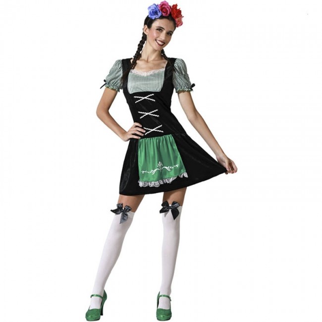 D guisement Tyrolienne Oktoberfest noire femme