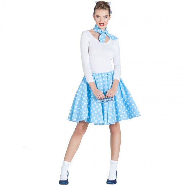 D guisement Jupe bleue Ann es 60 pour Femme en ligne
