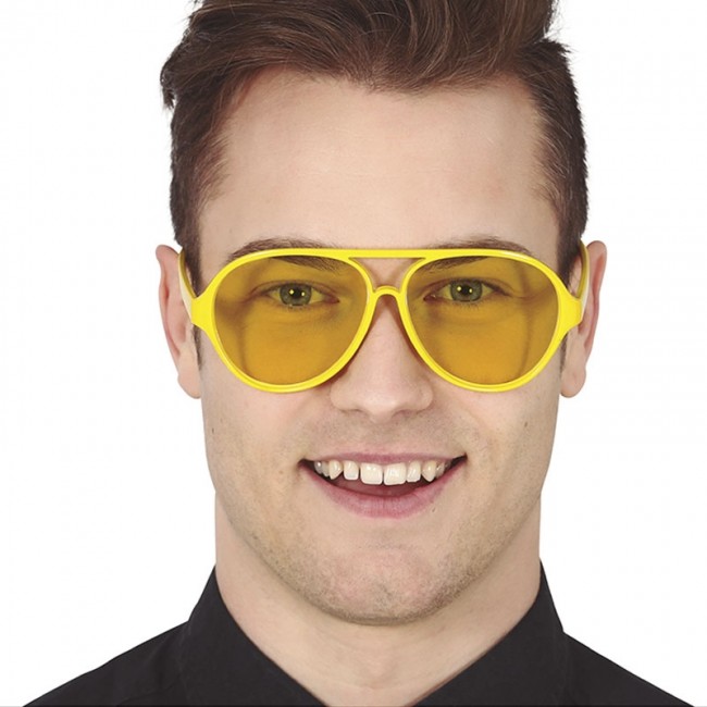 Lunette aviateur jaune clearance