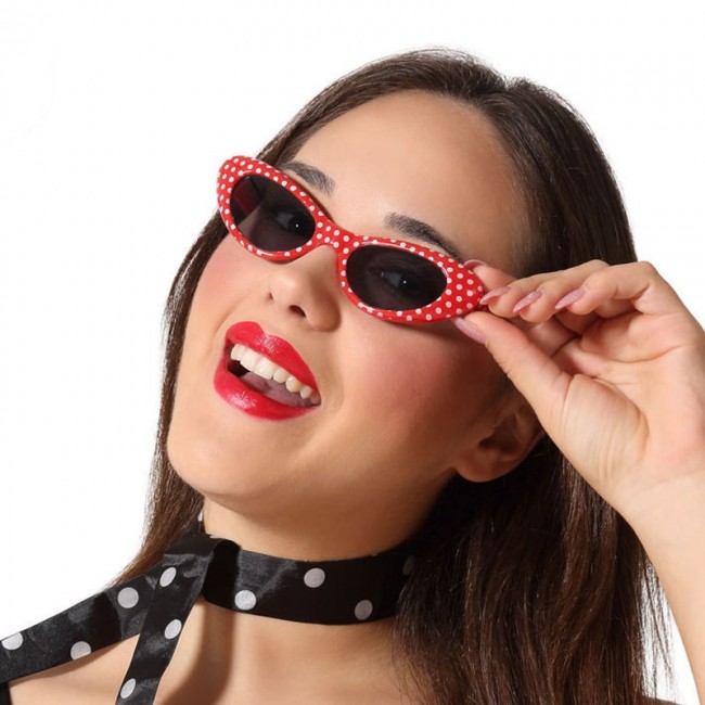 Achetez Lunettes rouges a pois 60 s en ligne