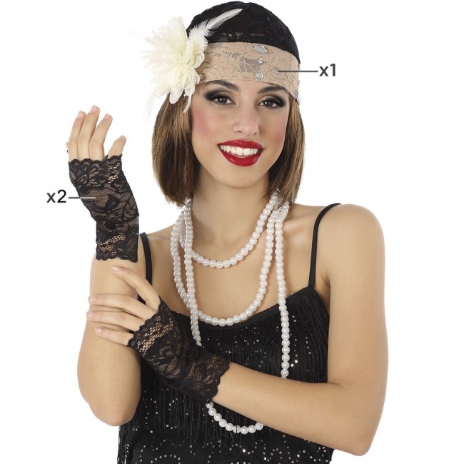 Kit d'accessoires années 20 - Charleston  acheter en ligne sur  déguisement buttinette