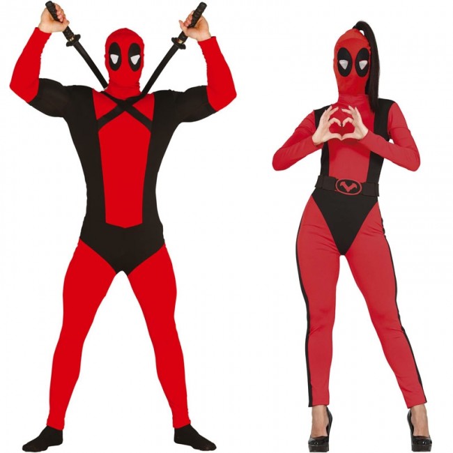 Costumes en couple Deadpool pour adulte