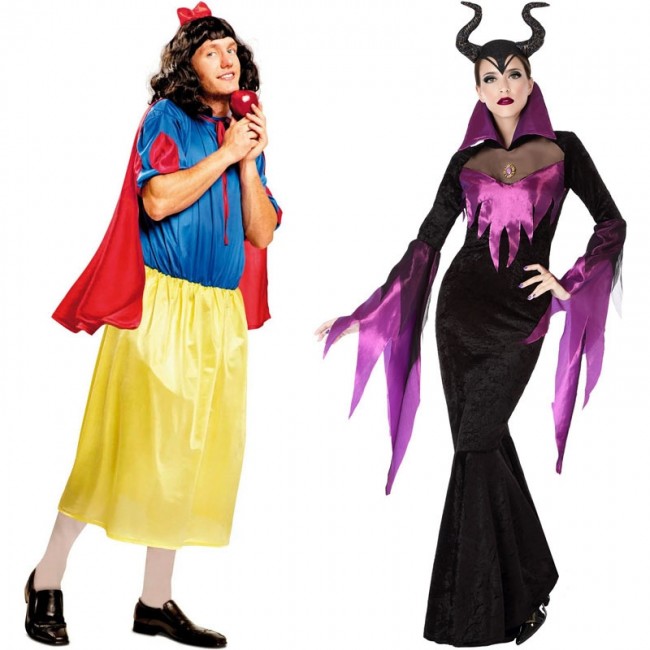 Deguisements Blanche Neige et Malefique adultes pour couples en ligne