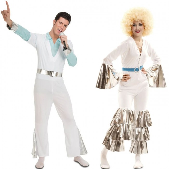 Costume de Couple Disco Fabuleux