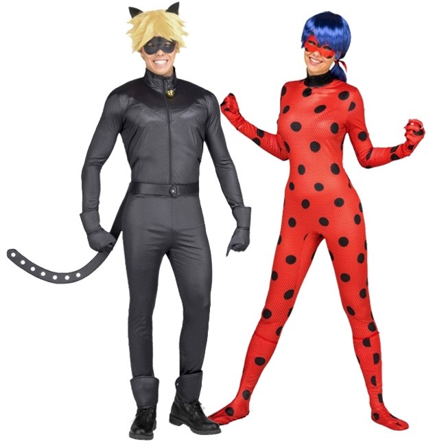 Deguisement Pour Couple Ladybug Et Cat Noir Pour Adulte