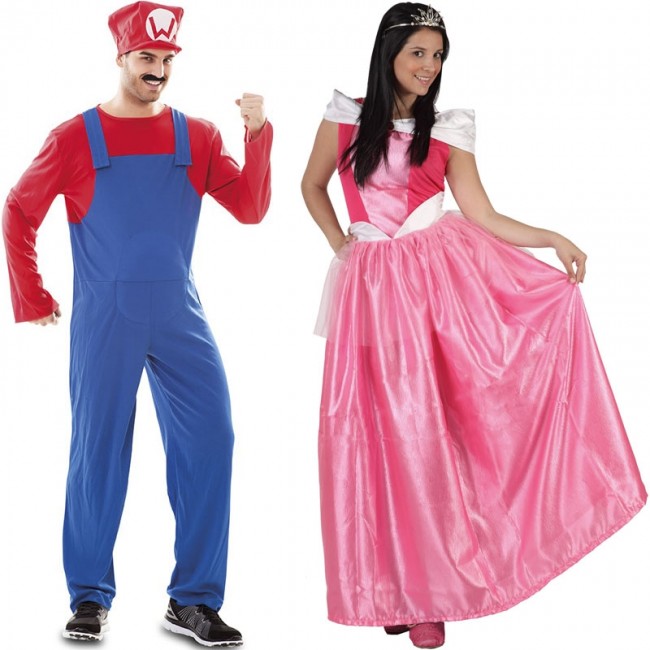 Déguisements Super Mario et Princesse adultes pour couples