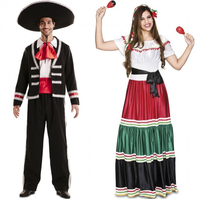 Deguisements Mexicains traditionnels adultes pour couples en ligne