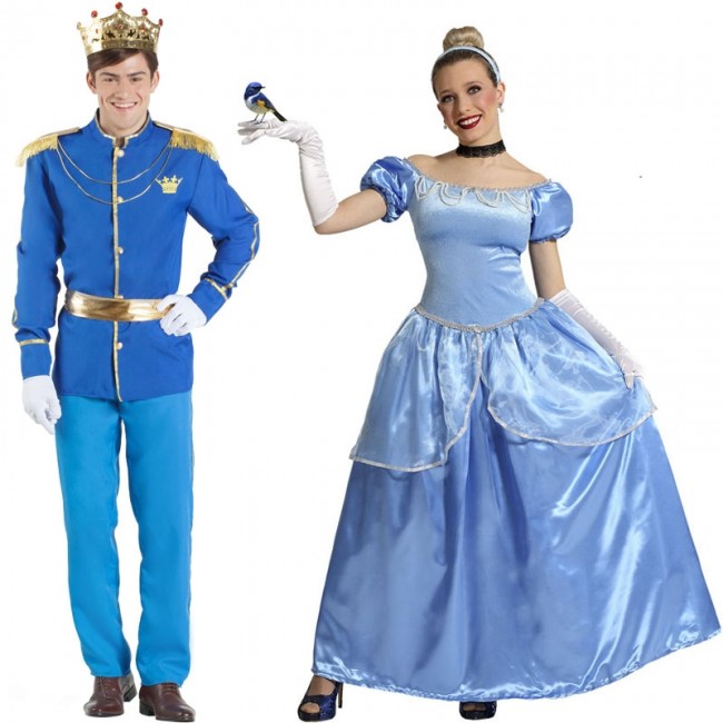 D guisements Prince Charmant et Cendrillon
