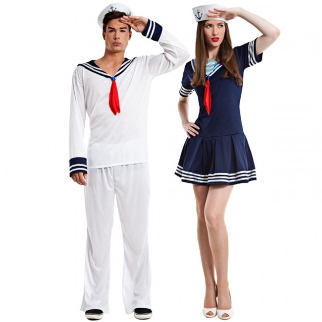 Deguisement pour couple Marins elegants pour adulte