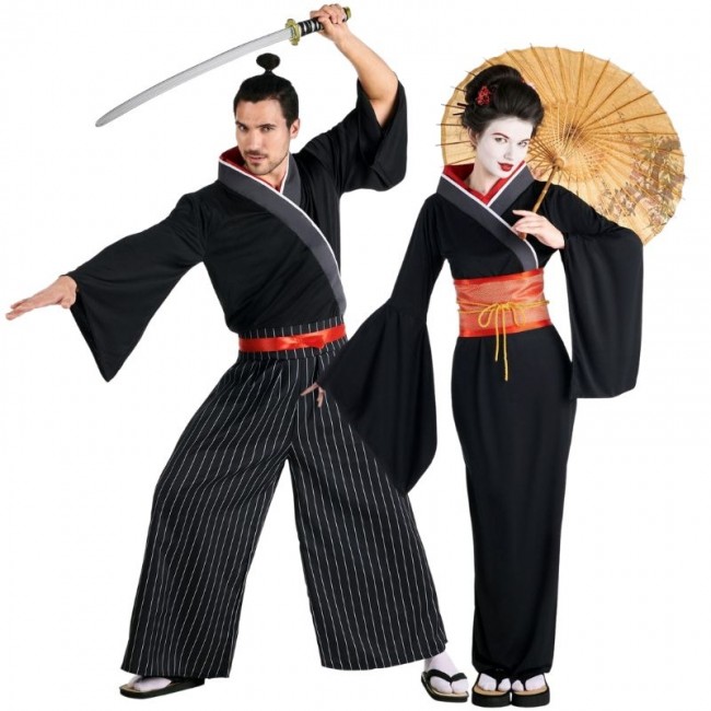 Deguisements Samourais et geishas de l ancien Japon adultes pour couples