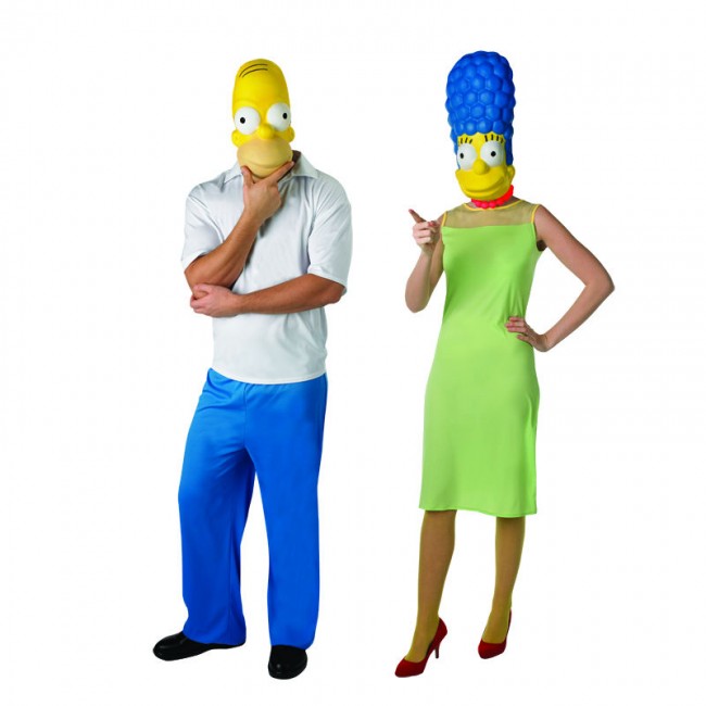 Déguisements The Simpsons Homer et Marge adultes pour couples