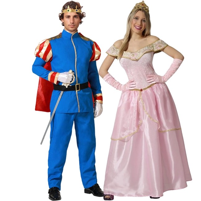 Deguisements Prince charmant et Belle au bois dormant adultes pour couples