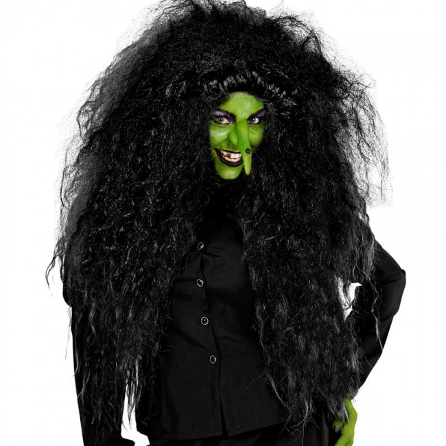 Perruque noir halloween deals