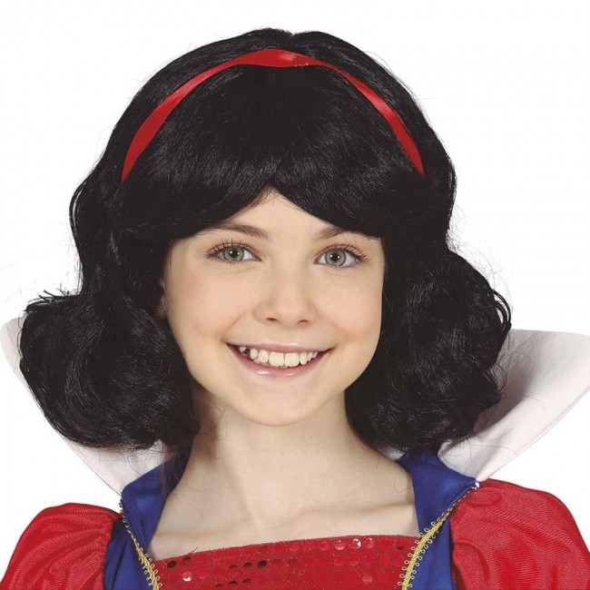 Perruque Blanche Neige pour fille
