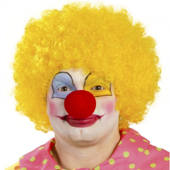 Achetez Perruque de clown jaune en ligne