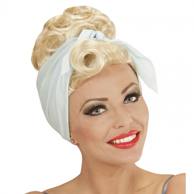 Achetez Perruque blonde Pin Up Rockabilly en ligne