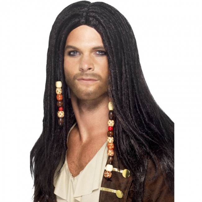 Perruque Pirate avec dreadlocks