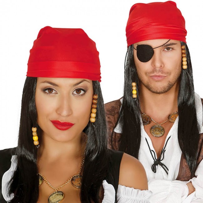 Perruque pirate des caraibes 2025