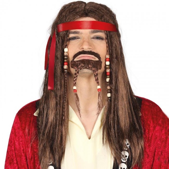 Perruque hotsell pirate homme