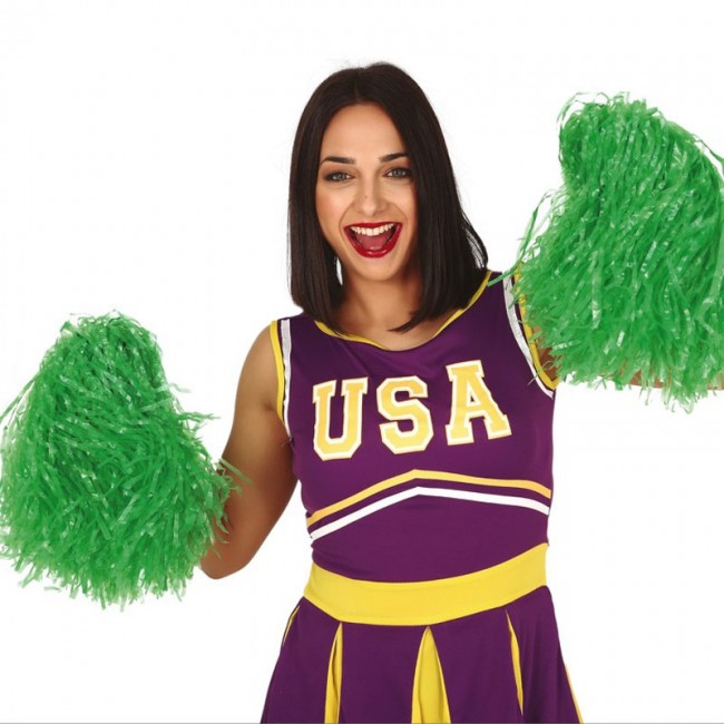 ▷ Achetez Pompons verts pour cheerleader en ligne