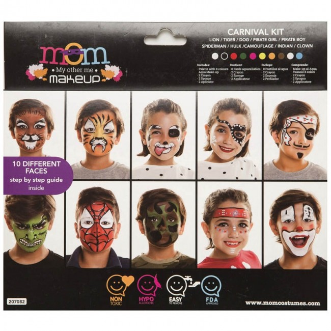 Kit Maquillage Carnaval enfant pour visage et peau