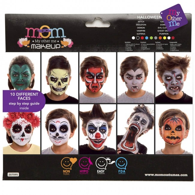 Kit Maquillage Halloween enfant pour visage et peau