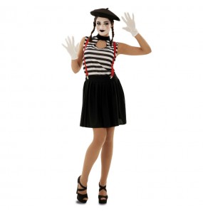 Déguisement Mime Comique femme