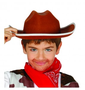 Chapeau Cow Boy Marron pour enfants