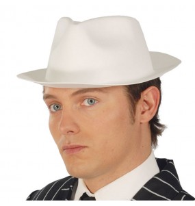 Chapeau Gangster Foam Blanc