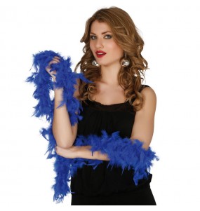 Boa à Plumes Bleues