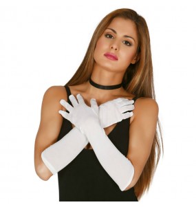 Paire de Gants 45 cm - Blancs